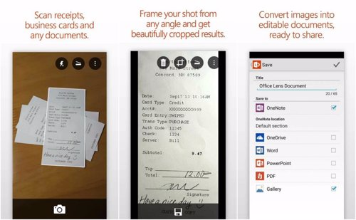 Microsoft Office Lens actualización escáner android smartphone