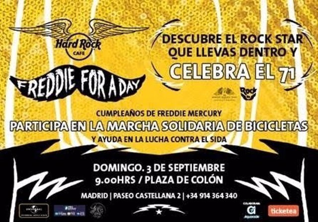 Homenaje de Hard Rock Cafe Madrid a Freddie Mercury