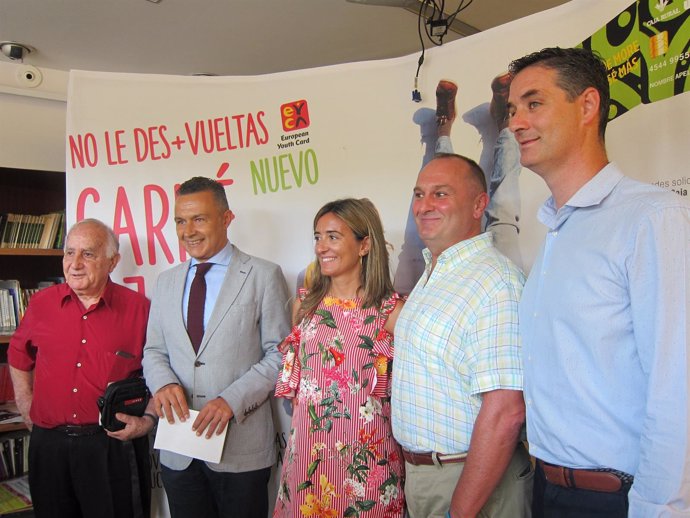 Reinares, Escobar, Maiso, Sáenz y Azcona tras la reunión