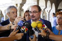 Lambán agradece el "eficaz" trabajo de los servicios de extinción en el incendio de Fanlo