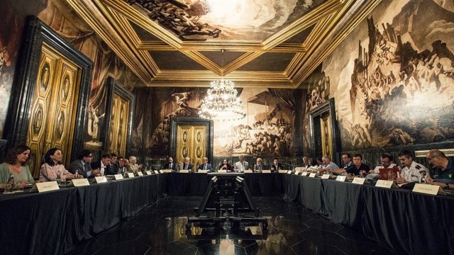 Reunió de la junta de seguretat local de Barcelona després de l'atemptat
