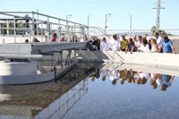 Armengol visita las instalaciones de la depuradora de Binissalem que dará servicio a más de 14.000 habitantes