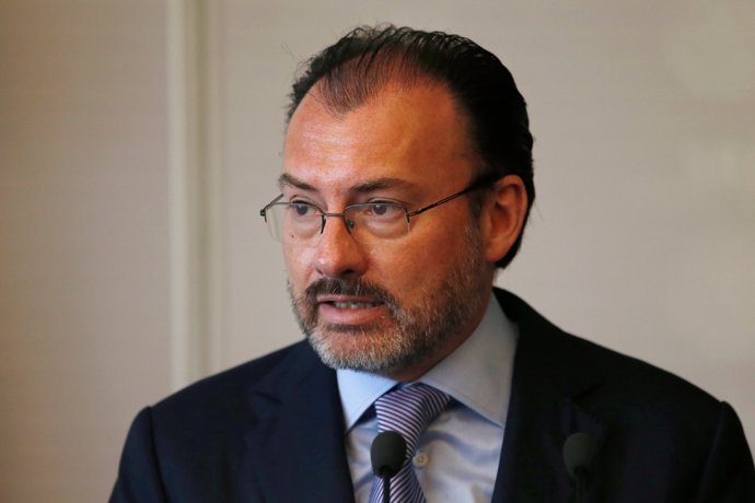 Mexico's Foreign Minister Luis Videgaray announces the dual year 2017-2018 betwe
