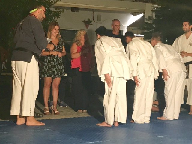 Diputación presente en el certamen de artes marciales