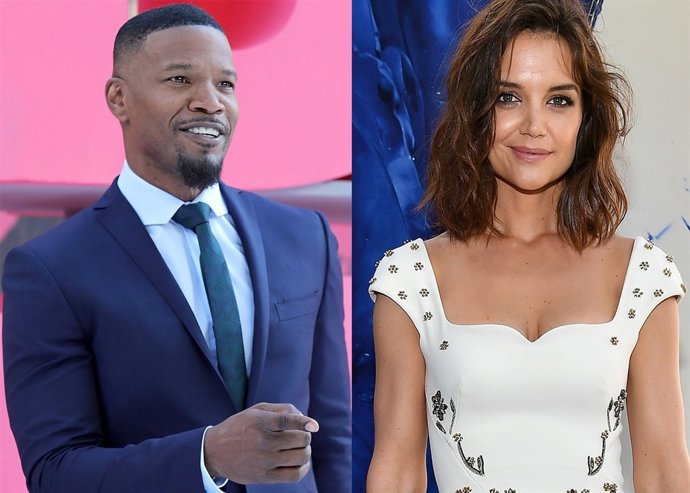 Jamie Fox, pillado en la comunidad residencial de Katie Holmes