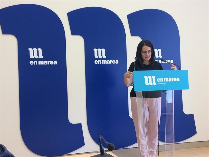 La diputada de En Marea, Paula Vázquez Verao, en el Parlamento