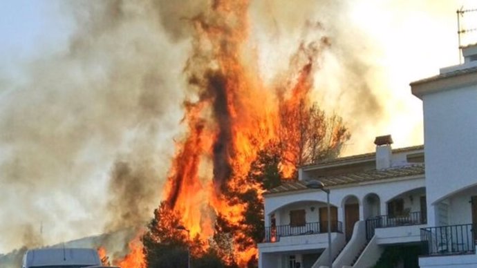 Incendio en Peñiscola