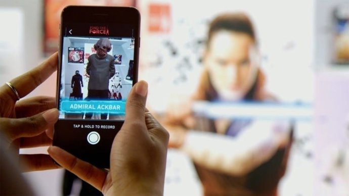 Star Wars Los Últimos Jedi evento realidad aumentada