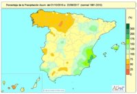 Agua.- El año hidrológico es un 14% más seco de lo normal, el peor del último lustro a falta de un mes para su cierre