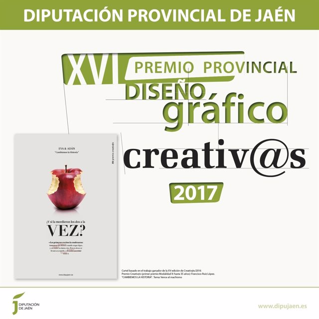 Cartel del XVI Premio de Diseño Gráfico Creativ@s.