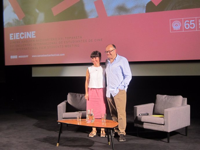 Ane Rodríguez y José Luis Rebordinos.          