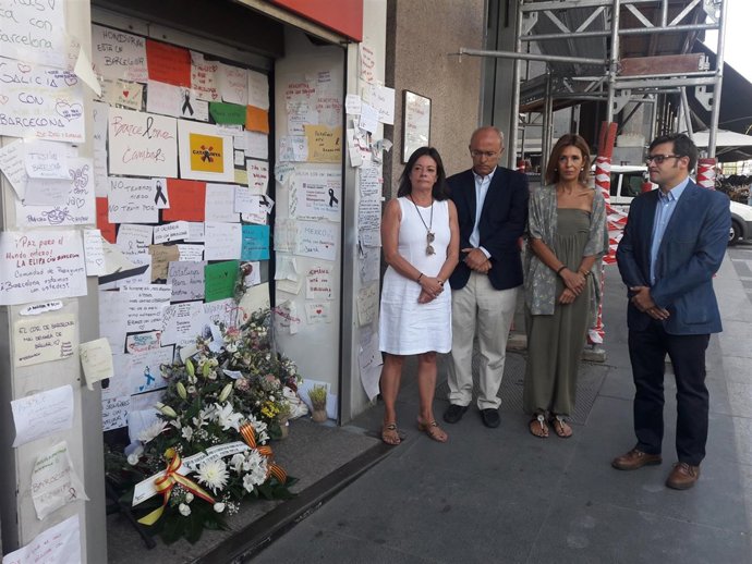 Concejales populares por el atentado en Barcelona