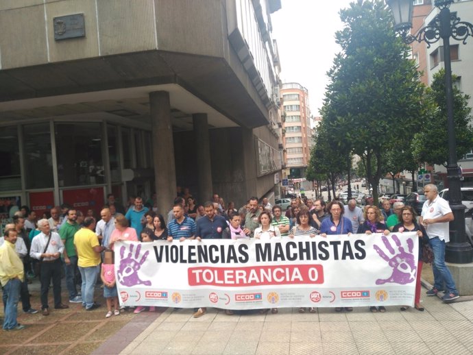 Concentración contra la violencia machista.