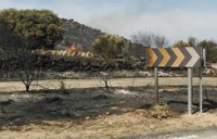 Abiertas al tráfico las dos carreteras cortadas por el incendio de Medinilla en Ávila