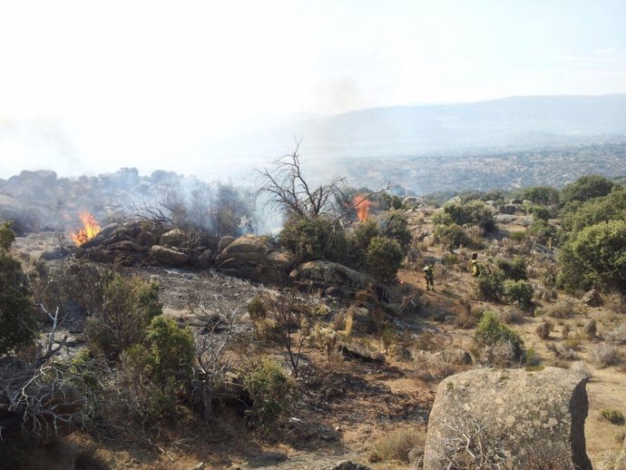 Incendio en Puente del Congosto.