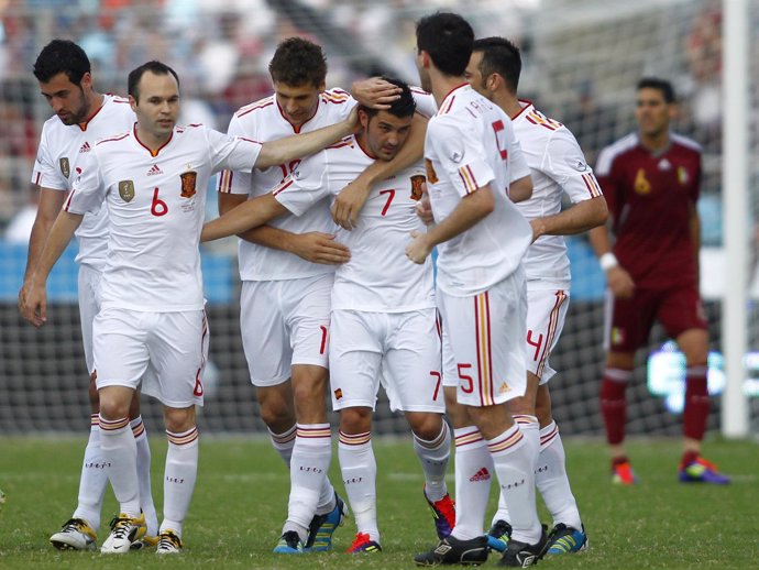 Villa Con La Selección Española