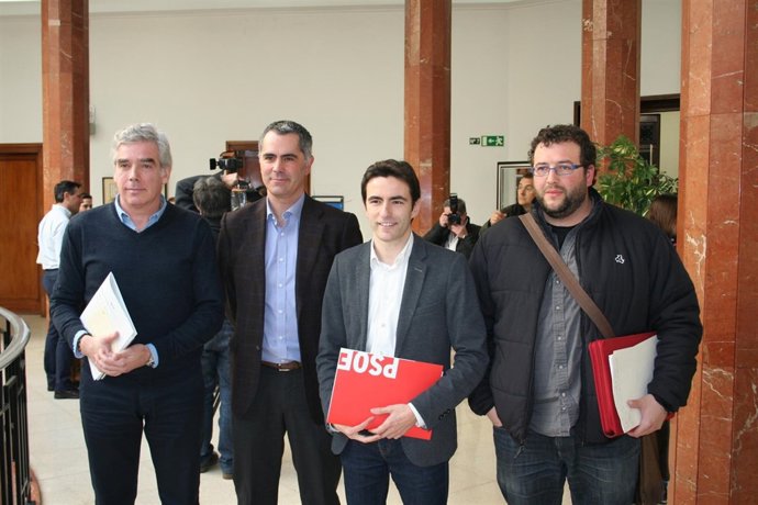 José María Fuentes-Pila, Miguel Saro, Pedro Casares y Antonio Mantecón