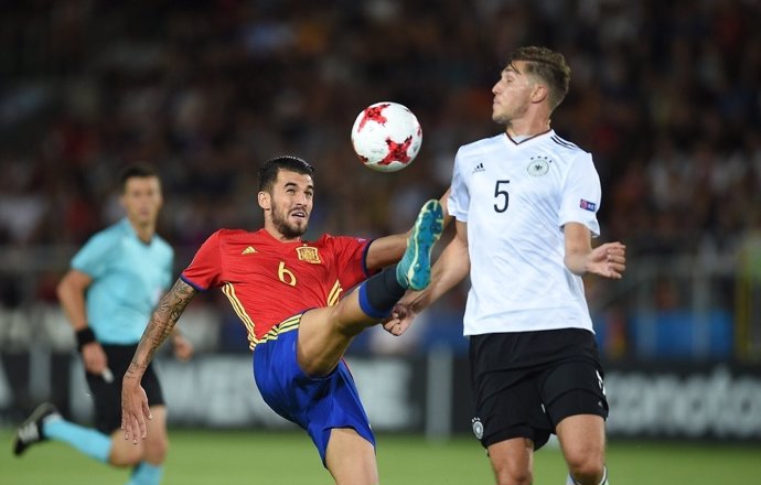 Dani Ceballos en la final del Europeo Sub-21