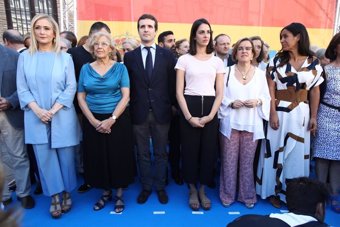Cifuentes, Carmena, Pablo Casado y Maestre en el homenaje a Miguel Ángel Blanco