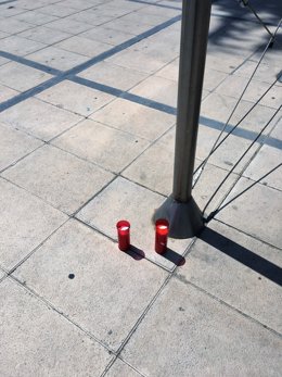 Dues espelmes a Cambrils després de l'atemptat
