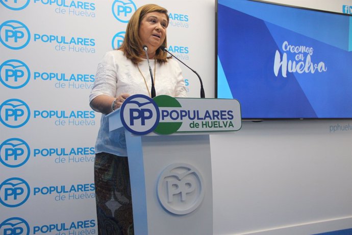 La parlamentaria andaluza por el PP de Huelva Carmen Céspedes. 