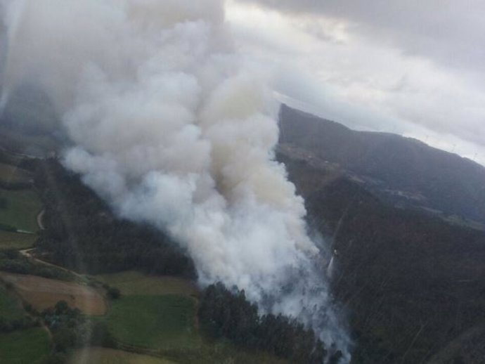 Incendio en Las Regueras. 