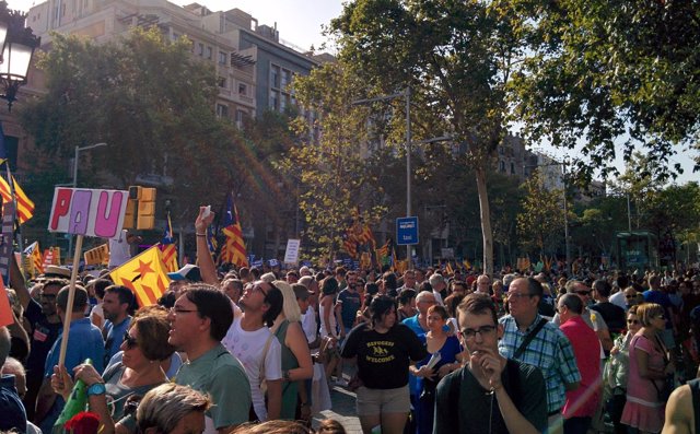 Manifestación contra el terrorismo en Barcelona 