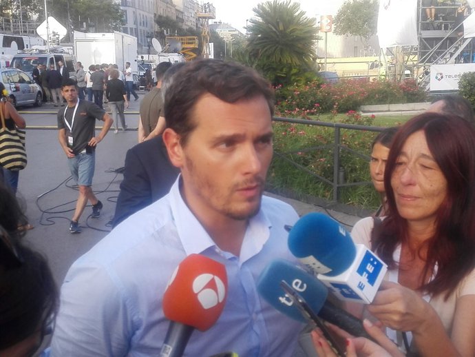 Declaracions de A.Rivera després de la manifestació a Barcelona 