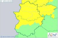 Cáceres y parte de Badajoz están en aviso por lluvias y tormentas este domingo