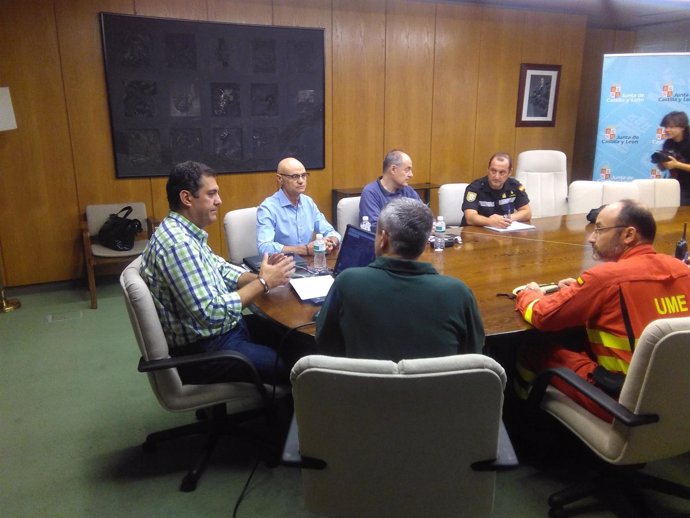 Zamora.- Alberto Castro, durante la reunión mantenida esta mañana 