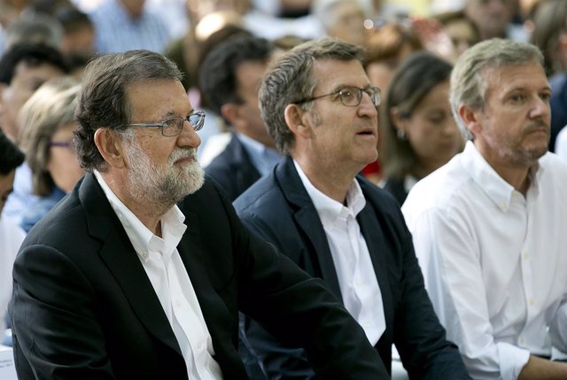 Mariano Rajoy y Alberto Núñez Feijóo, en acto de apertura curso político PP