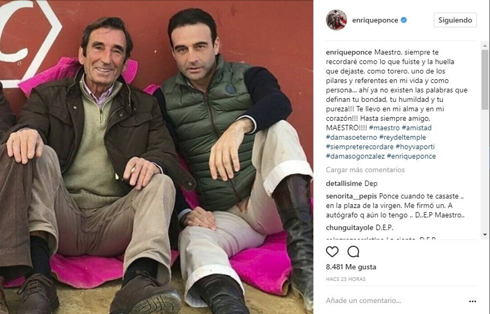 Dámaso González y Enrique Ponce