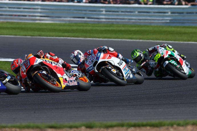 Marc Márquez en el Gran Premio de Gran Bretaña 2017