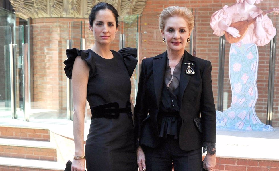 CAROLINA HERRERA CON SU HIJA CAROLINA HERRERA