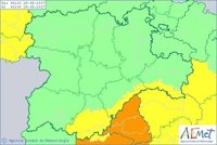 Tormentas y lluvias este lunes en Ávila, Segovia y Soria
