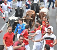El tercer encierro de las fiestas de 'Sanse' se salda con cuatro heridos leves por contusiones tras caídas