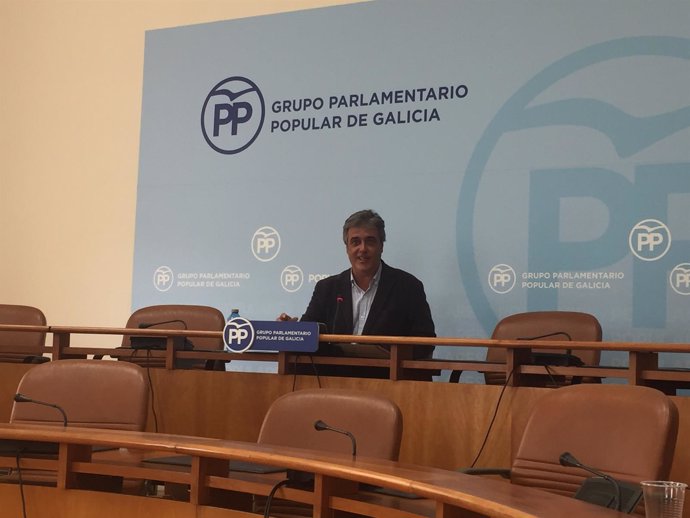 El portavoz del PP en el Parlamento de Galicia, Pedro Puy