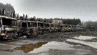 Convocan en Chile un comité de emergencia por la quema de 29 camiones