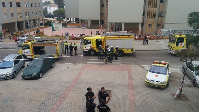 El incendio en la vivienda de Algeciras 