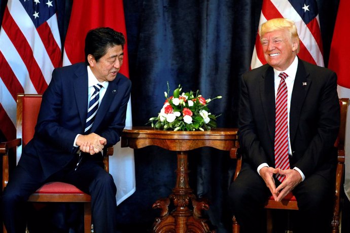 Donald Trump y Shinzo Abe