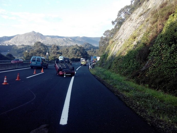 Accidente en la A-8