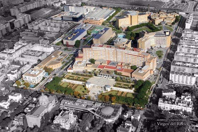 Vista Aérea Del Hospital Virgen Del Rocío De Sevilla