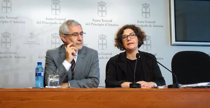 Gaspar Llamazares y Marta Pulgar.