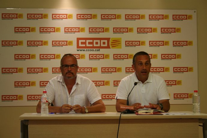Carles Bertran (CC.OO., Citi) i Toni Mora (CC.OO.)