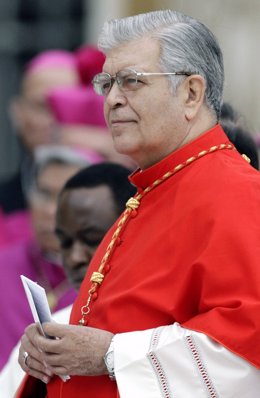 Venezuelan Archbishop Jorge Liberato Urosa Savino attends a ceremony to be eleva
