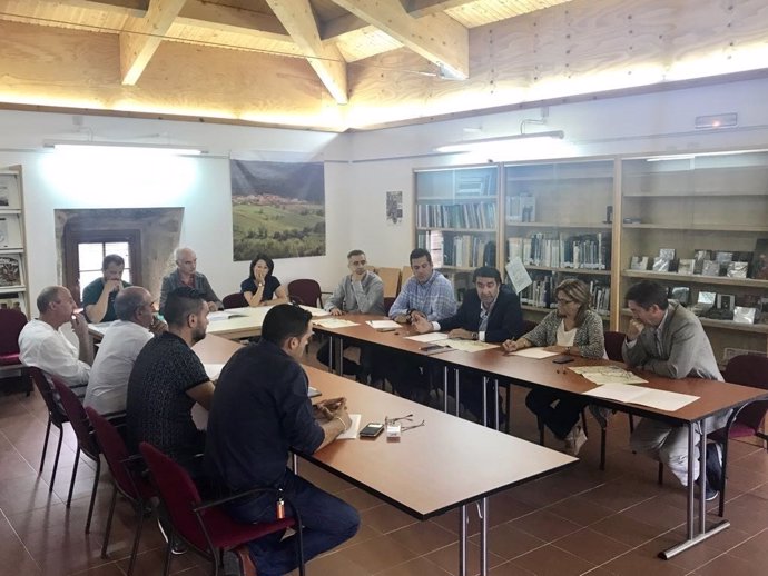 Zamora.- Suárez-Quiñones, durante la reunión