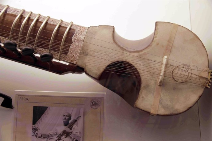 Una de las piezas de la exposición de instrumentos sagrados
