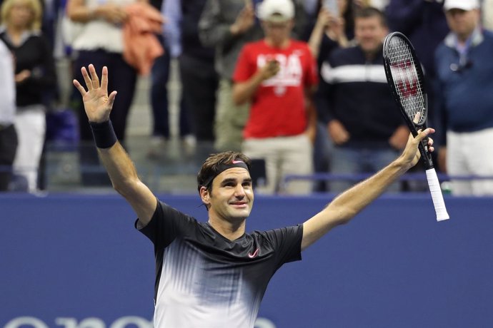 Rogerer Federer celebra su primer triunfo en el US Open de 2017