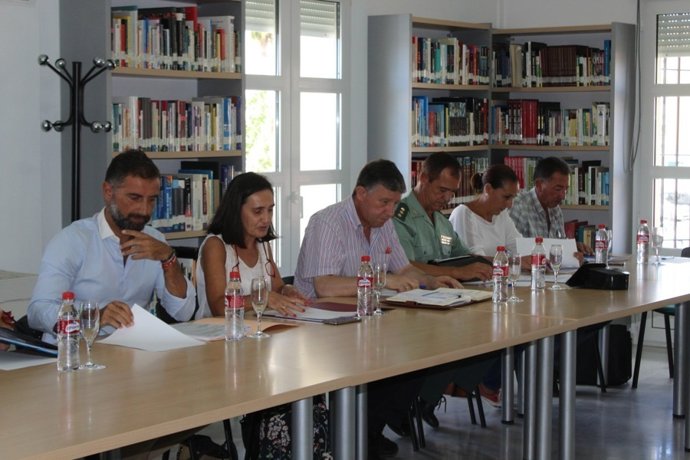 Junta local de Seguridad en Mazagón. 