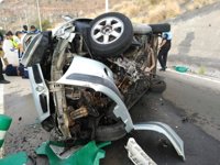 Un conductor resulta herido grave al sufrir un vuelco en la autovía de San Andrés